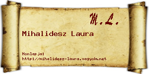 Mihalidesz Laura névjegykártya